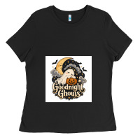 Black Goodnight Ghouis Ladies Tee - Merry & Macabre