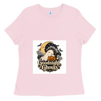 Bubblegum Pink Goodnight Ghouis Ladies Tee - Merry & Macabre