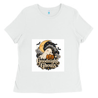 White Goodnight Ghouis Ladies Tee - Merry & Macabre