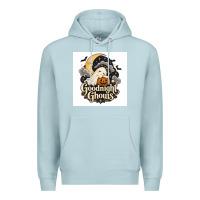 Blue Mist Goodnight Ghouis Premium Hoodie - Merry & Macabre