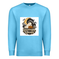 Ocean Blue Goodnight Ghouis Premium Sweatshirt - Merry & Macabre