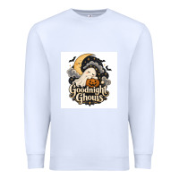 White Goodnight Ghouis Premium Sweatshirt - Merry & Macabre