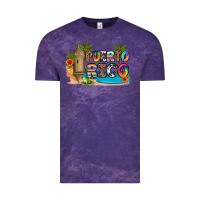 Cloud Purple puerto rico Vintage Tee - Artiststas