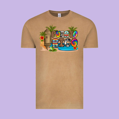 Puerto Rico Vintage Tee Designed By Artiststas