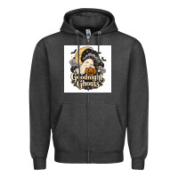 Charcoal Heather Goodnight Ghouis Zipper Hoodie - Merry & Macabre
