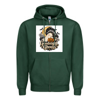 Sports Green Goodnight Ghouis Zipper Hoodie - Merry & Macabre