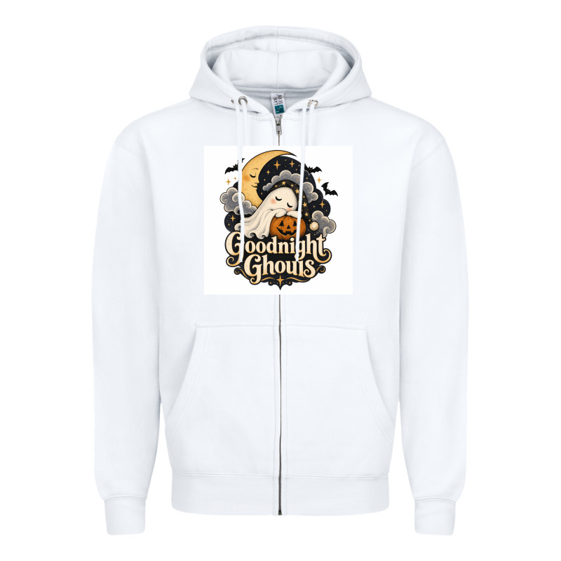 Goodnight Ghouis Zipper Hoodie by Merry & Macabre | Teevron