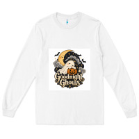 White Goodnight Ghouis Long Sleeve Tee - Merry & Macabre