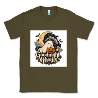 Army Green Goodnight Ghouis Classic Tee - Merry & Macabre