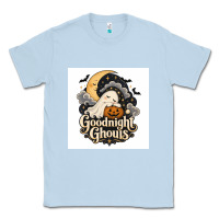Dusty Blue Goodnight Ghouis Classic Tee - Merry & Macabre