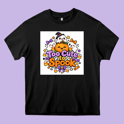 Heavy Core Tee Too Cute to Spook