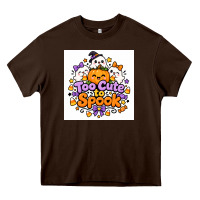 Chocolate Brown Too Cute to Spook Heavy Core Tee - Merry & Macabre