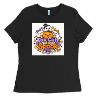 Black Too Cute to Spook Ladies Tee - Merry & Macabre