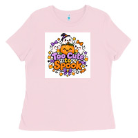 Bubblegum Pink Too Cute to Spook Ladies Tee - Merry & Macabre