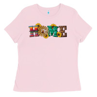 Bubblegum Pink western home wind wheel Ladies Tee - Artiststas