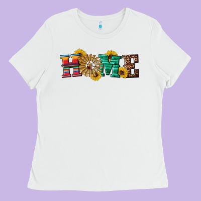 Western Home Wind Wheel Ladies Tee Designed By Artiststas