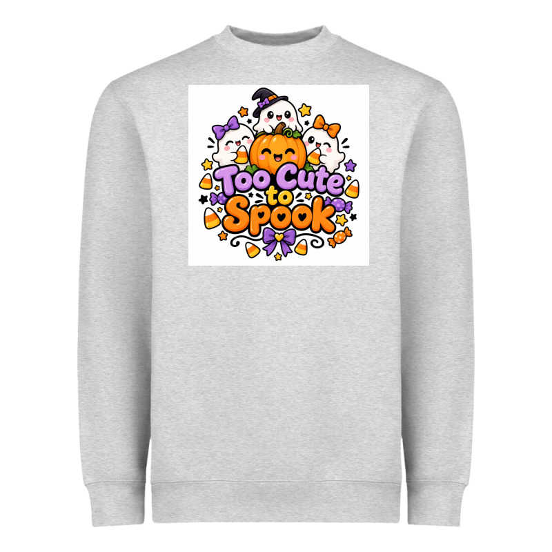 Too Cute To Spook Heavyweight Sweatshirt by Merry & Macabre | Teevron
