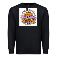 Black Too Cute to Spook Premium Sweatshirt - Merry & Macabre