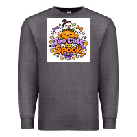 Charcoal Heather Too Cute to Spook Premium Sweatshirt - Merry & Macabre