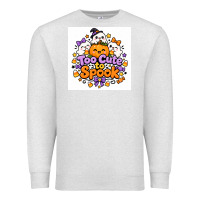 Oatmeal Heather Too Cute to Spook Premium Sweatshirt - Merry & Macabre