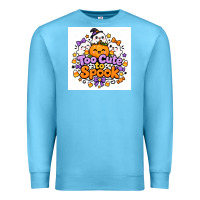 Ocean Blue Too Cute to Spook Premium Sweatshirt - Merry & Macabre