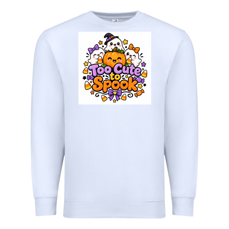 Too Cute To Spook Premium Sweatshirt by Merry & Macabre | Teevron