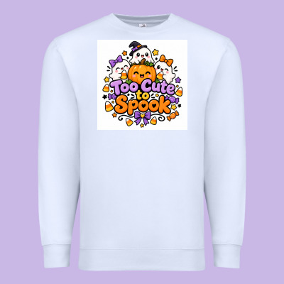 Premium Sweatshirt Too Cute to Spook