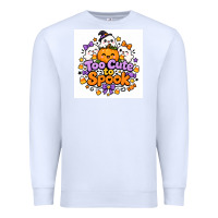 White Too Cute to Spook Premium Sweatshirt - Merry & Macabre