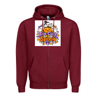 Burgundy Too Cute to Spook Zipper Hoodie - Merry & Macabre