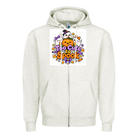 Oatmeal Heather Too Cute to Spook Zipper Hoodie - Merry & Macabre