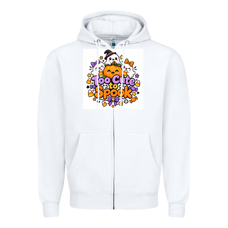 Too Cute To Spook Zipper Hoodie by Merry & Macabre | Teevron