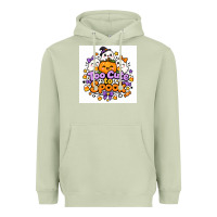 Matcha Too Cute to Spook Heavyweight Hoodie - Merry & Macabre