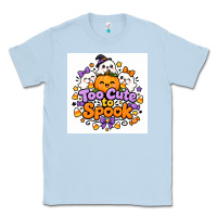 Dusty Blue Too Cute to Spook Classic Tee - Merry & Macabre