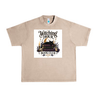 French Oak Watching Hour Book Club Urban Heavy Tee - Merry & Macabre