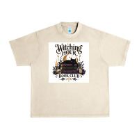 Sandshell Watching Hour Book Club Urban Heavy Tee - Merry & Macabre