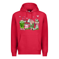 Cardinal botanic coffee cups Premium Hoodie - AdoDesignShop