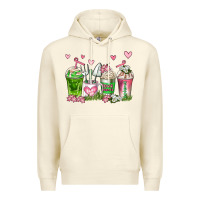 Sandshell botanic coffee cups Premium Hoodie - AdoDesignShop