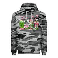Slate Camo botanic coffee cups Premium Hoodie - AdoDesignShop