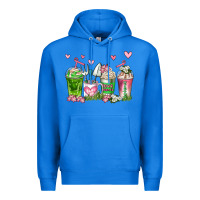 True Royal botanic coffee cups Premium Hoodie - AdoDesignShop