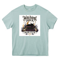 Arona Watching Hour Book Club Heavy Core Tee - Merry & Macabre