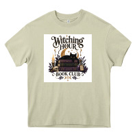 Mossy Watching Hour Book Club Heavy Core Tee - Merry & Macabre