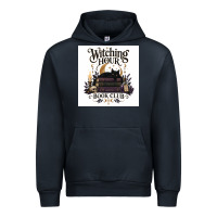 Navy Watching Hour Book Club Urban Hoodie - Merry & Macabre
