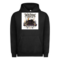 Pigment Black Watching Hour Book Club Urban Hoodie - Merry & Macabre