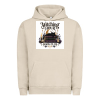 Pigment French Oak Watching Hour Book Club Urban Hoodie - Merry & Macabre