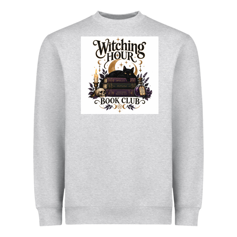 Watching Hour Book Club Heavyweight Sweatshirt by Merry & Macabre | Teevron