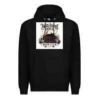 Black Watching Hour Book Club Premium Hoodie - Merry & Macabre