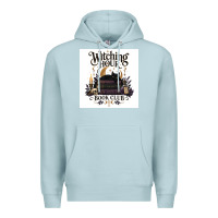 Blue Mist Watching Hour Book Club Premium Hoodie - Merry & Macabre
