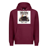 Burgundy Watching Hour Book Club Premium Hoodie - Merry & Macabre