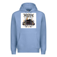 Colony Blue Watching Hour Book Club Premium Hoodie - Merry & Macabre
