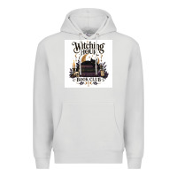 Dove Grey Watching Hour Book Club Premium Hoodie - Merry & Macabre